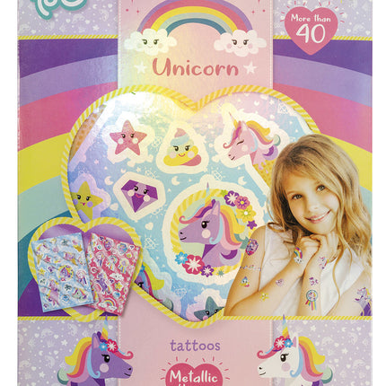 Unicorn Nep Tattoos Metallic