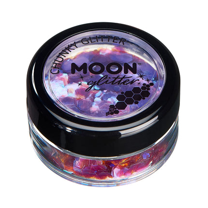 Moon Glitter Iridescent Chunky Glitter Purple 3g