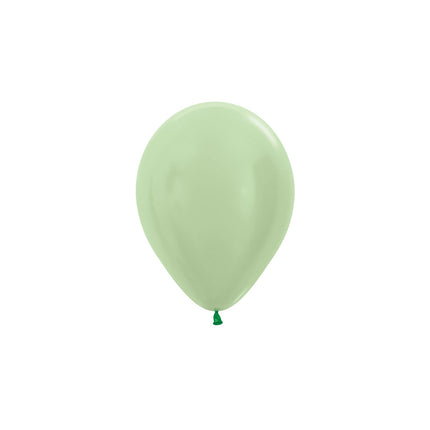 Ballonnen Pearl Green 12cm 50st