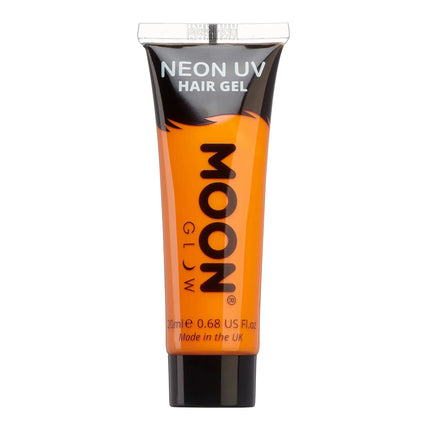 Moon Glow Neon UV Hair Gel Intense Orange 20ml