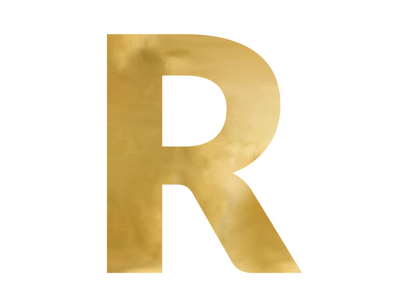 Spiegelletter R Goud 60cm