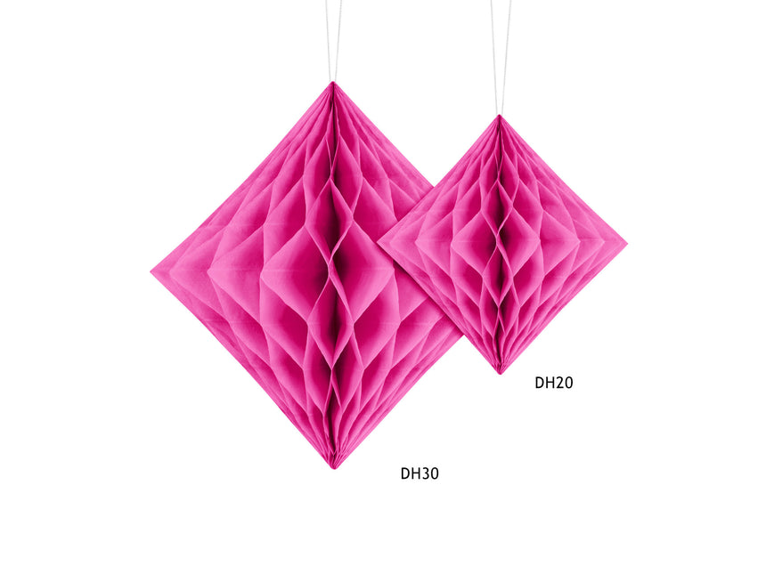 Honeycomb Diamant Fuchsia Vierkant 30cm