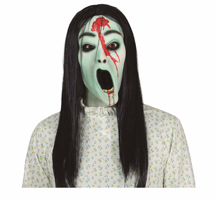 Groen Halloween Masker Horror Meisje