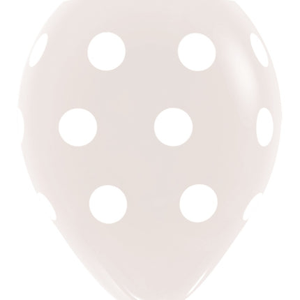 Ballonnen Polka Dots Clear 30cm 25st