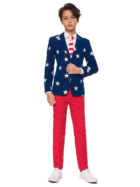 USA Stars Stripes Pak Jongen Tiener OppoSuits