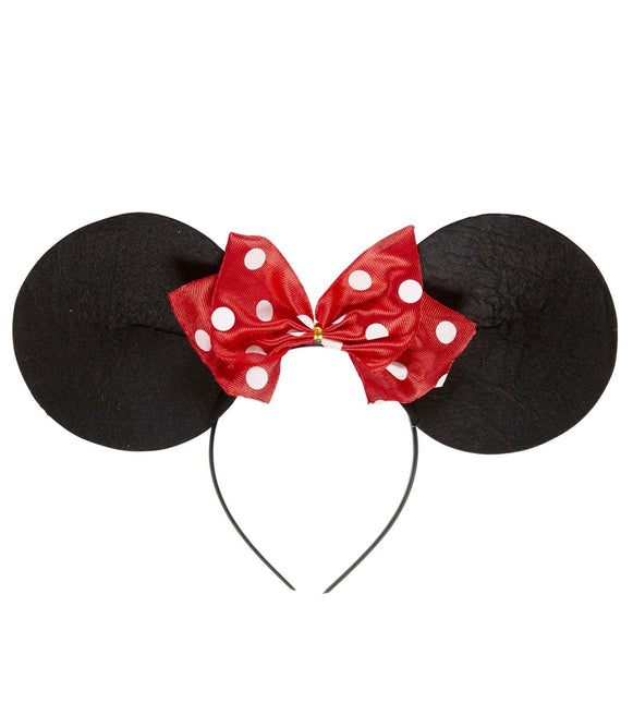 Minnie Mouse Haarband Zwart Rood