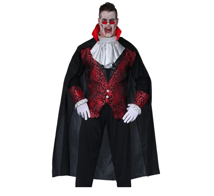 Halloween Zwarte Cape 1,4m