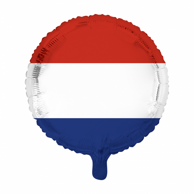 Helium Ballon Vlag Nederland 45cm leeg