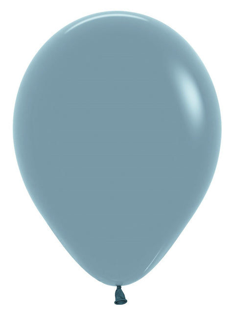 Ballonnen Pastel Dusk Blue 30cm 50st