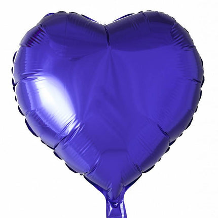 Helium Ballon Hart Paars 46cm leeg