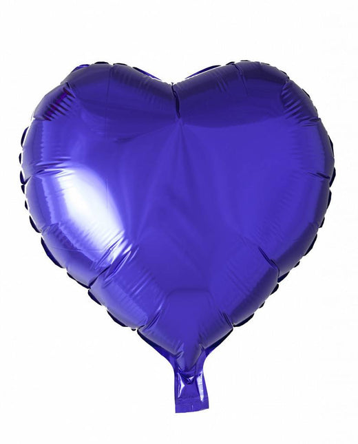 Helium Ballon Hart Paars 46cm leeg