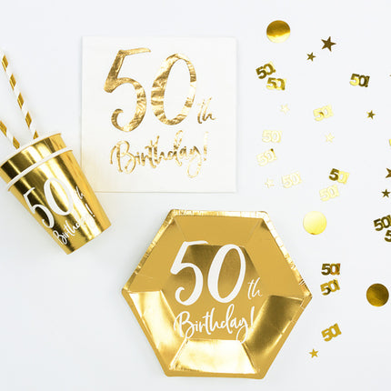 Tafelconfetti 50 Jaar Goud