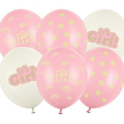 Ballonnen It'S A Girl 30cm 6st