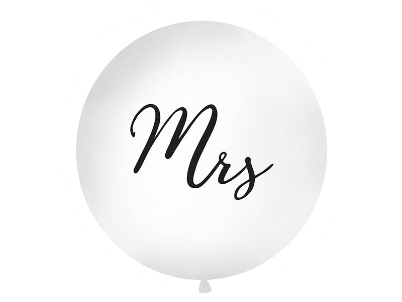 Witte Ballon Mrs 1m