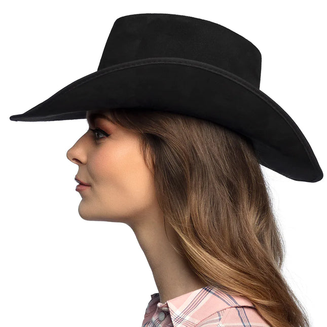 Zwarte Cowboy Hoed Luxe