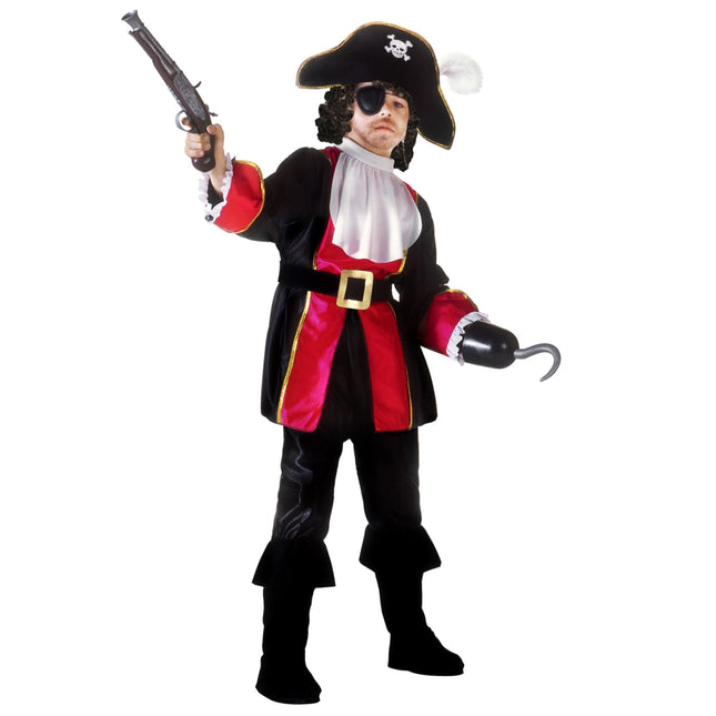 Piratenpak Zwart Rood Jongen