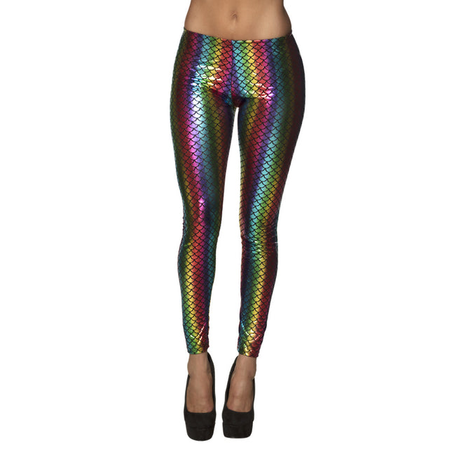 Regenboog Legging Metallic