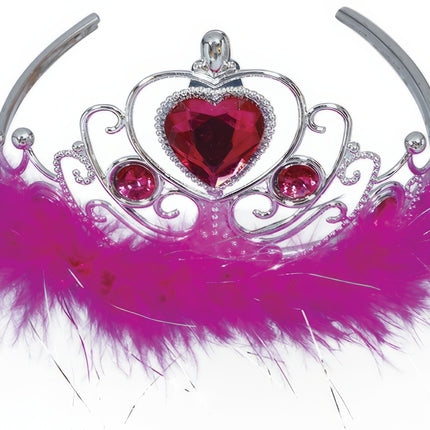 Tiara Meisje Hart Roze