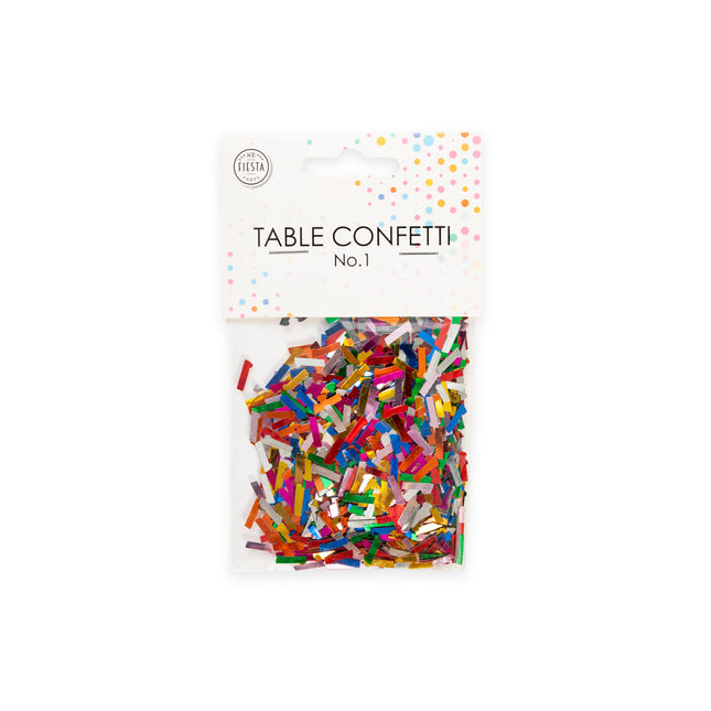 Tafelconfetti 1 Jaar Gekleurd