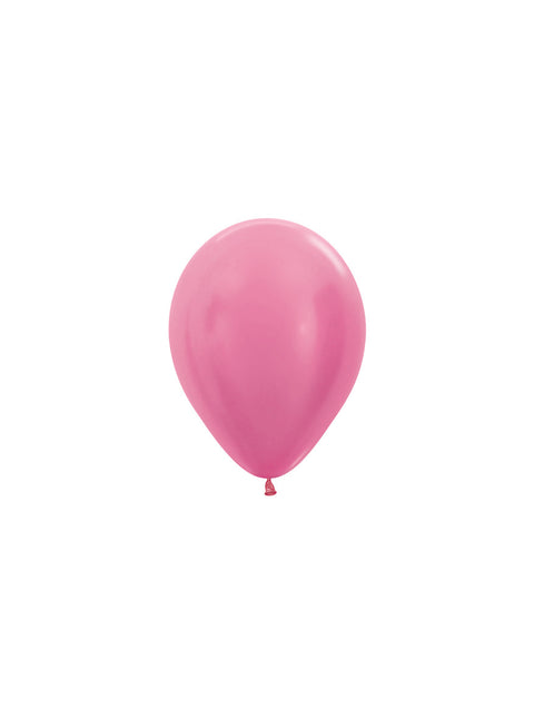 Ballonnen Pearl Fuchsia 12cm 50st