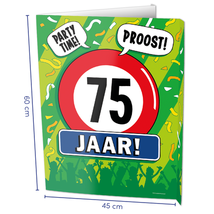 Raambord 75 jaar 60cm