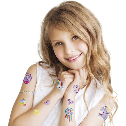 Unicorn Nep Tattoos Metallic