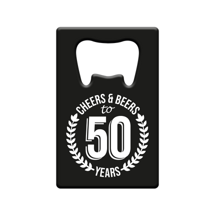 Bieropener 50 Jaar Cheers & Beers