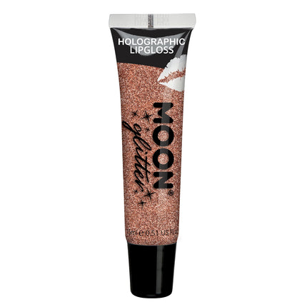 Moon Glitter Holographic Glitter Lipgloss Rose Gold 15ml