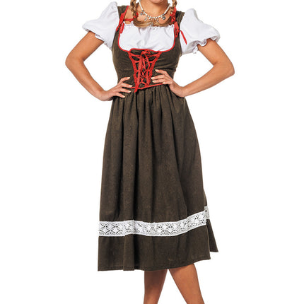 Dirndl Jurk Oktoberfest Lang Groen