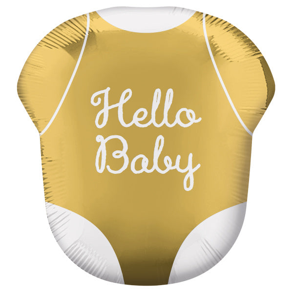 Helium Ballon Hello Baby T-shirt Leeg