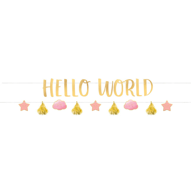 Letterslinger Hello World Meisje 1,7m