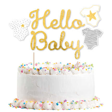 Taarttopper Hello Baby 18cm