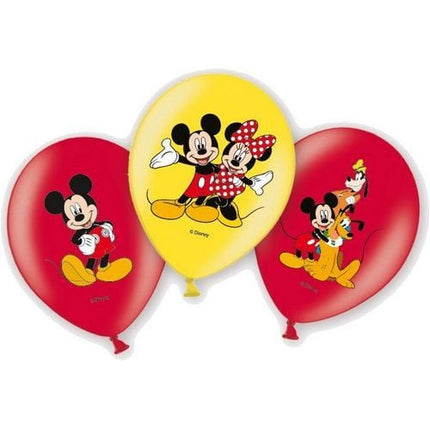 Mickey Mouse Ballonnen Deluxe 28cm 6st