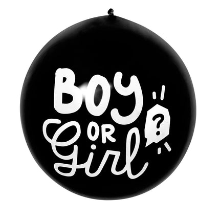 Gender Reveal Confetti Ballon Jongen 60cm