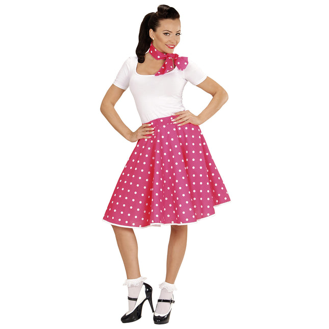 Rock N Roll 50S Verkleedset Roze 2 delig