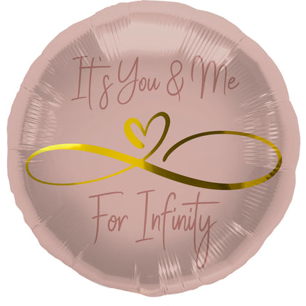 Helium Ballon Infinity Love Leeg 45cm