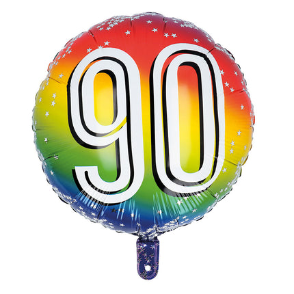 90 Jaar Helium Ballon 45cm