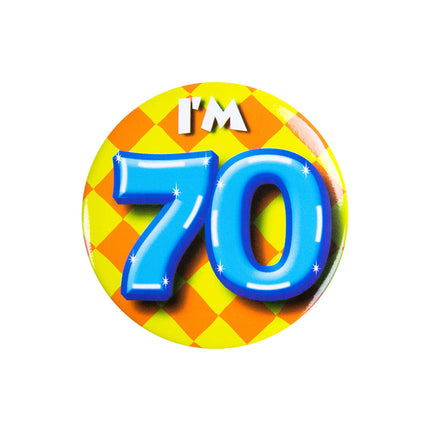 I'm 70 Button 70 Jaar 5,5cm