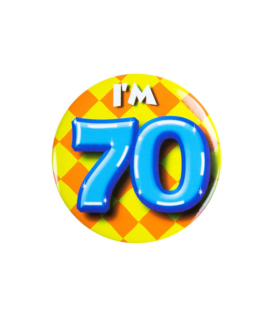 I'm 70 Button 70 Jaar 5,5cm