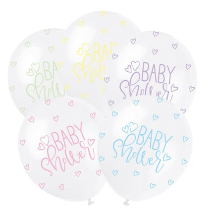 Geboorte Ballonnen Baby Shower Pastel 30cm 5st