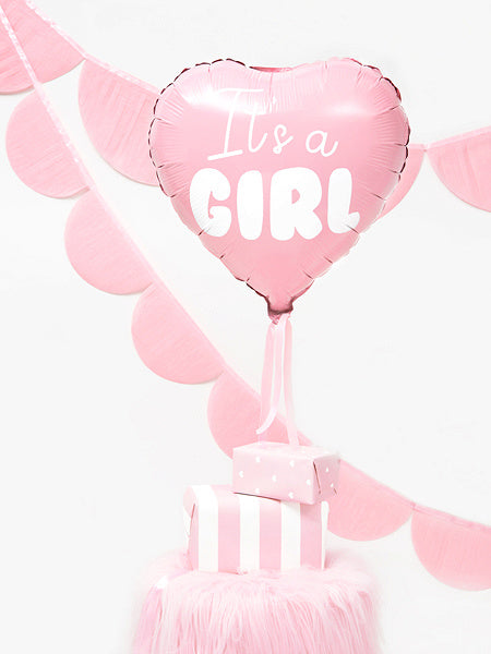 Helium Ballon Hart It'S A Girl Leeg 45cm