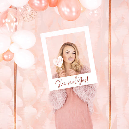 Photobooth Bruiloft Rose Goud 12st