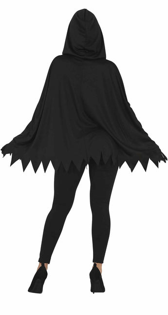 Skelet Halloween Poncho Dames