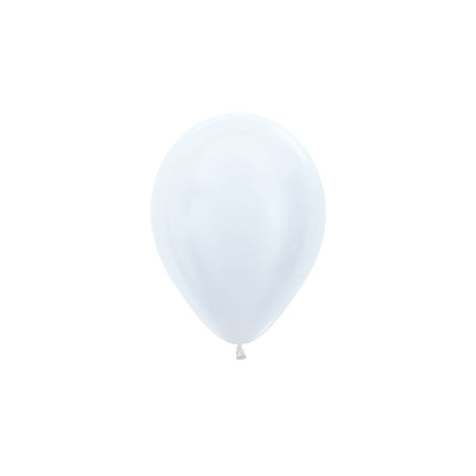 Ballonnen Pearl White 12cm 50st