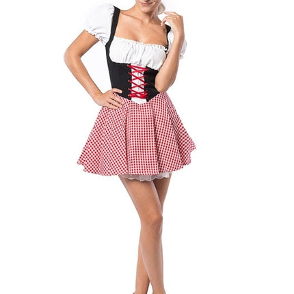 Dirndl Jurk Oktoberfest Rood Zwart