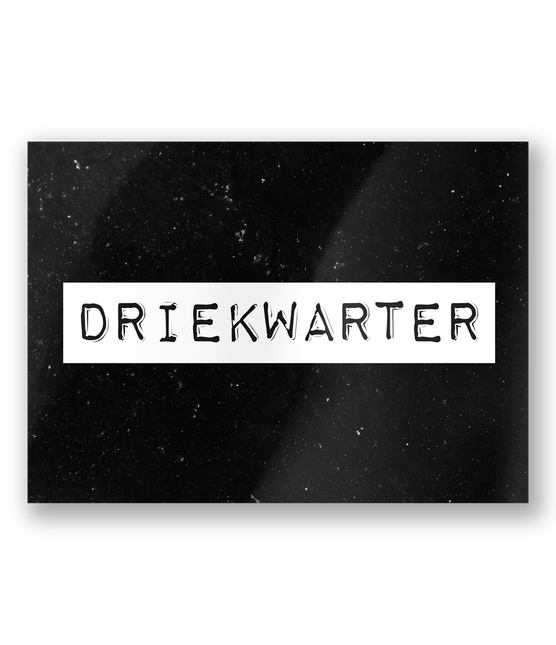 Wenskaart Driekwarter 15cm