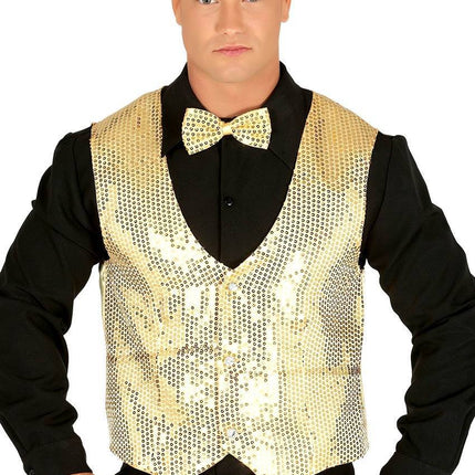 Glitter Gilet Goud