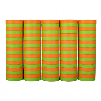 Oranje Groene Serpentine 5 rollen 4m