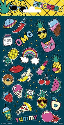 Ananas Stickers Glitter