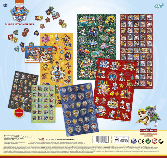 Paw Patrol Stickerset Large